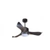 VENTILATEUR de plafond réversible, thermostaté, lumineux, silencieux à télécommande. – Image 2