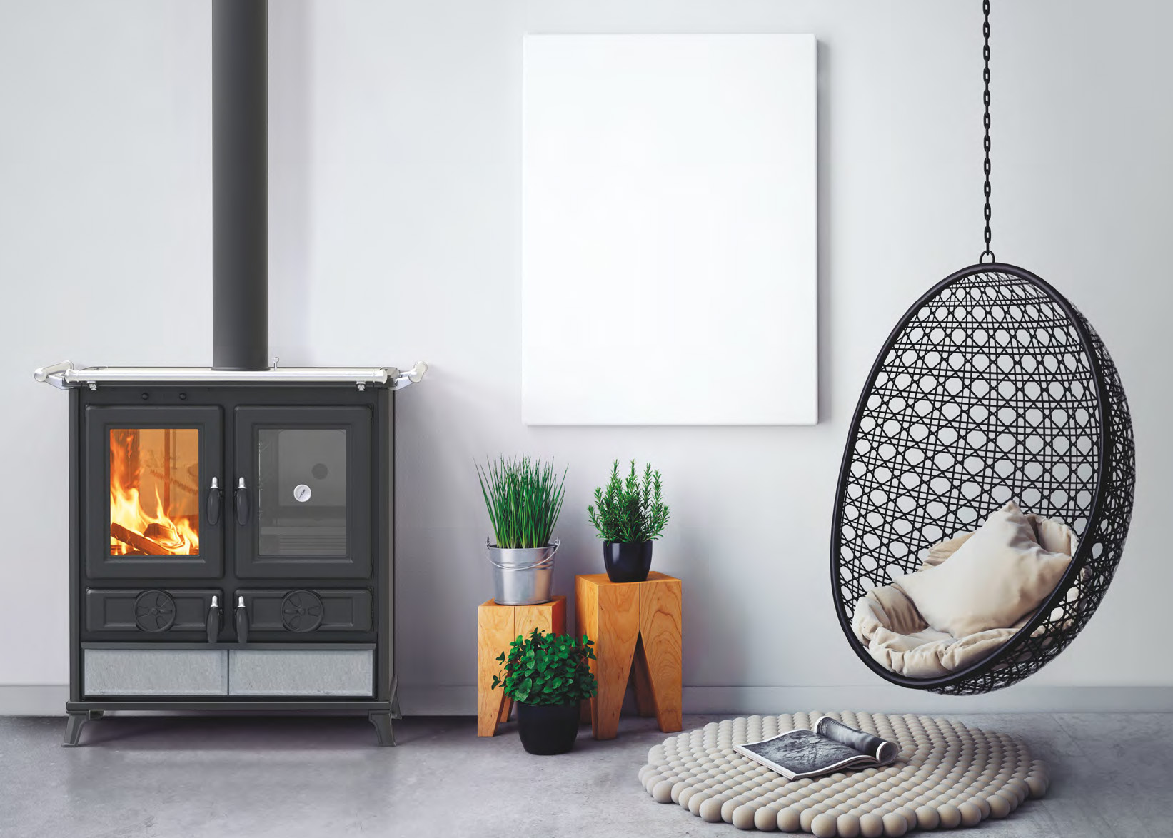 Cuisinière à bois Violetta Thermorossi – Image 4